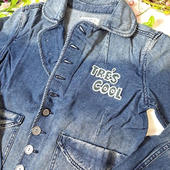 Free People x Sandine Rose Denim Jacket TRES COOL - Picture 8 of 12